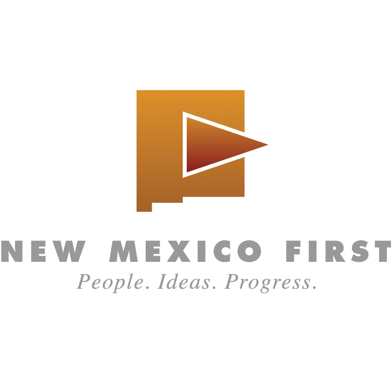 A logo for New Mexico First, with the text 