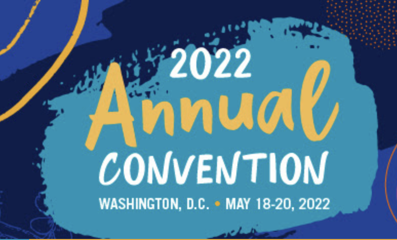 A logo for the 2022 Americans for the Arts convention.